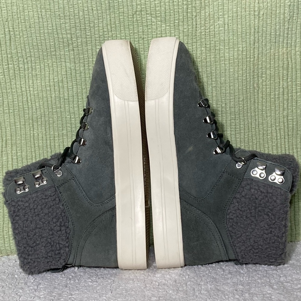 MARC FISHER Women's MFDARLEN-T Grey Suede Lined Boots Sneaker Shoes SZ 9.5M - Picture 6 of 12